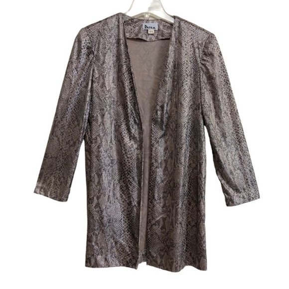 Patra Two-Piece Dress and Jacket Snake Print 
Shoulder Pads In Jacket Size 10 - Picture 3 of 14